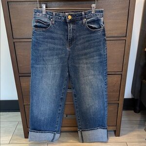 Kut from the Kloth Classic Cuff Blue Denim Jeans Sz 6